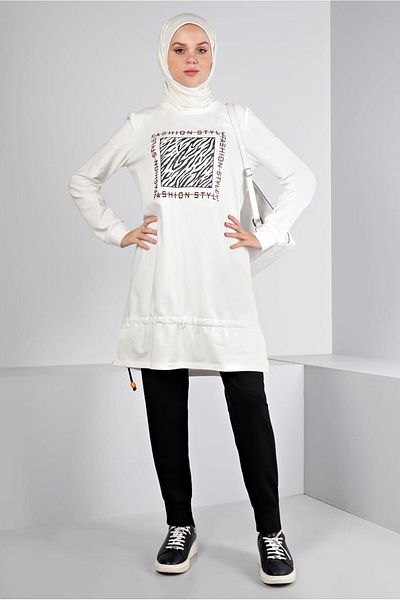 Alvina Tracksuit Set 43369 - Printed and Pant