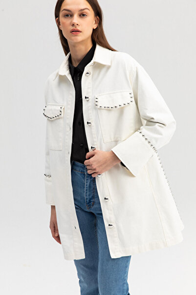 Touché Privé Джинсова куртка в рубчик