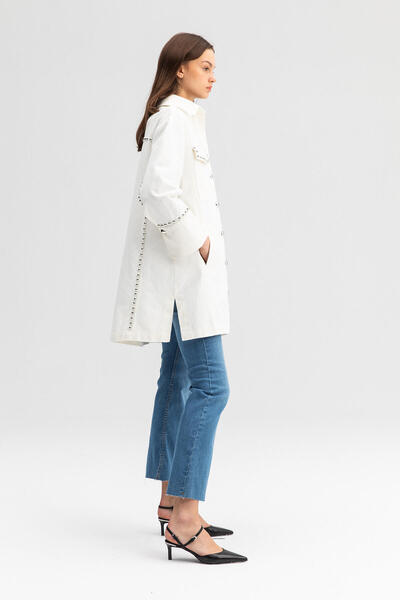 Touché Privé Джинсова куртка в рубчик