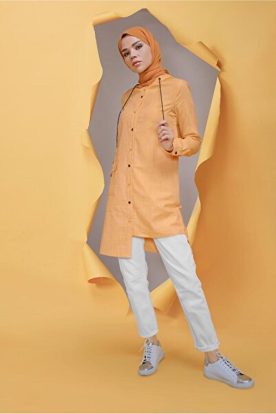 Alvina Buttoned Hooded Tunic 41681