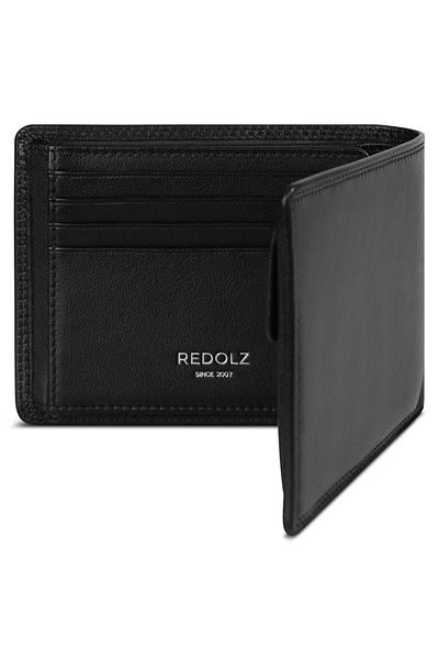 REDOLZ Leather Essentials QF wallet RFID leather 12 cm fold-out