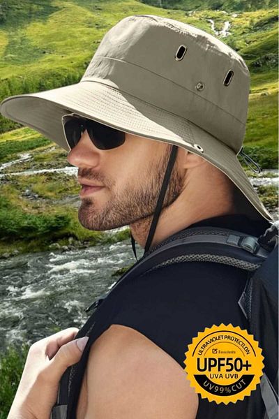 Mood Agenda Unisex Uv Protection Wide Brim Foldable Safari Outdoor Boonie Hiking & Beach Hat