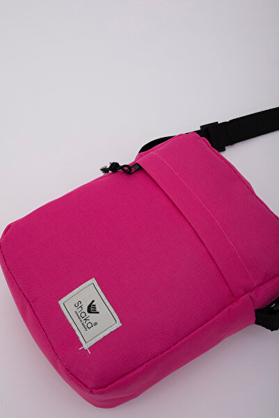 SHAKA Fuchsia U12 2 Compartments Zippered Adjustable Cross Strap Waterproof Women's Shoulder Bag B:20 Width:18