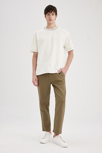 DeFacto Oversize Fit Crew Neck Short Sleeve T-Shirt B4936ax24sp