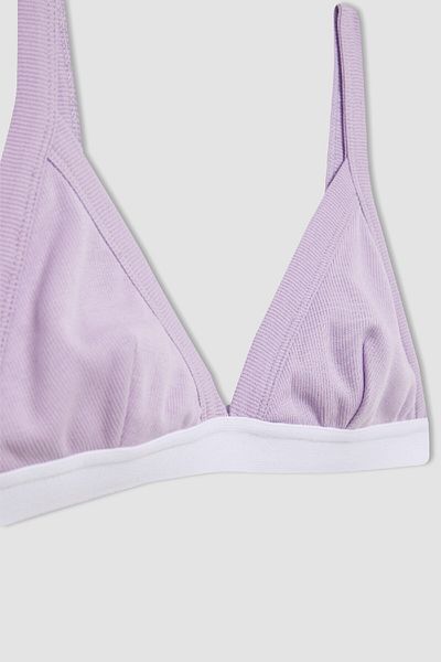 DeFacto Basic Cotton First Bra με λεπτομέρεια Rib - B8837a824sp