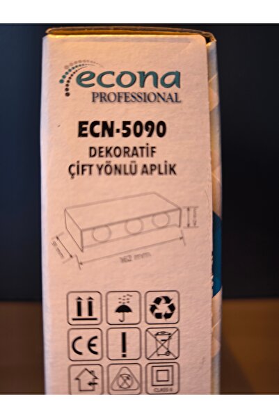 ECONA ÇİFT YÖNLÜ DEKORATİF DUVAR APLİK 12WATT AMBER RENK