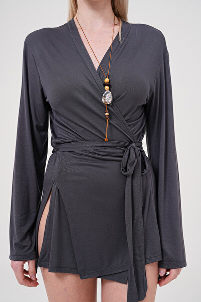 Markleydi Smoked Color Soft Kimono