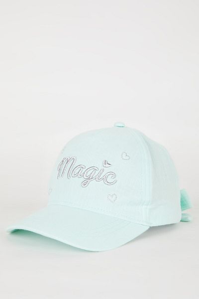 DeFacto Bedruckte Baseball-/Basketballkappe aus Gabardine für Mädchen B7601A824SM