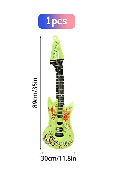 Choice بالونات أخرى خضراء من قطعة واحدة/5 قطع على شكل جيتار روك، مناسبة لحفلا...