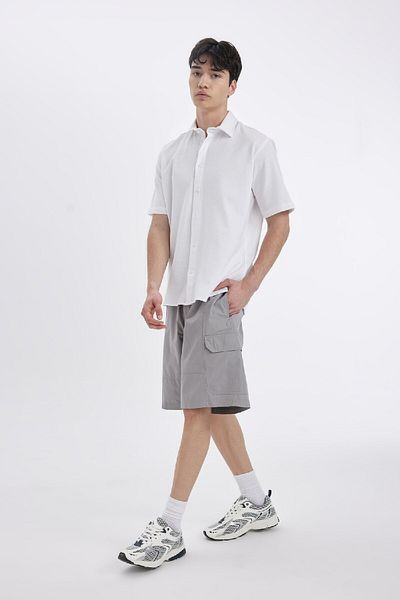 DeFacto Parachute Fabric Bermuda Cargo Shorts - B5677ax24sm