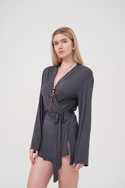 Markleydi Smoked Color Soft Kimono