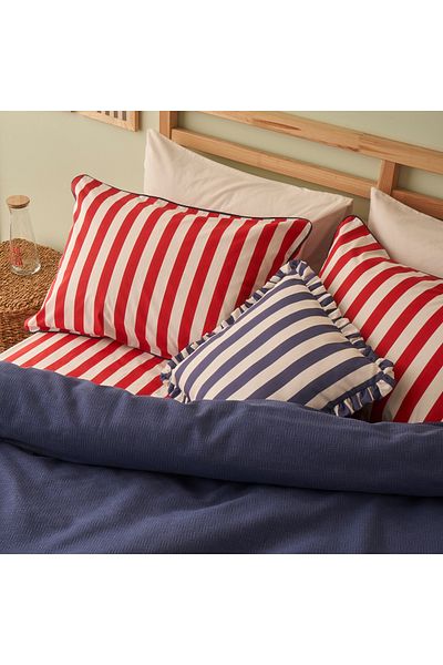 Bella Maison 100% Cotton Line Double Pique Set Navy Blue (200X220 cm)