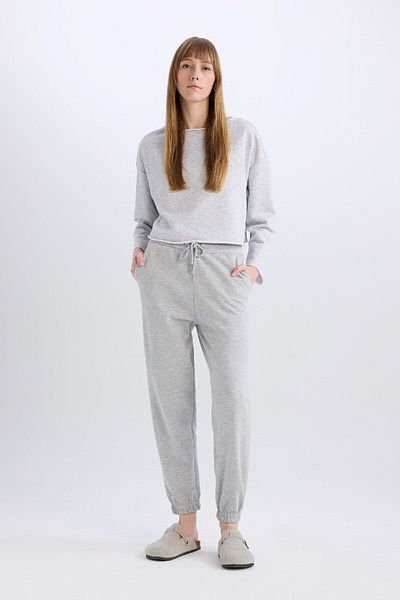 DeFacto Crew Neck Long Sleeve Casual Pajama Top-Fall in Love B1279Ax23Wn