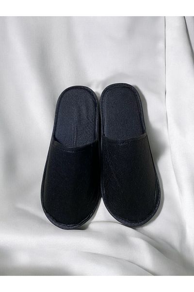 Chochili Black Tela Luxury Hotel Slippers (Pair of 10)