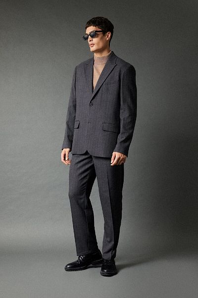 DeFacto Straight Cut Pants - Regular Waist, All Direction Stretching, Tube Leg B9494Ax23Wn