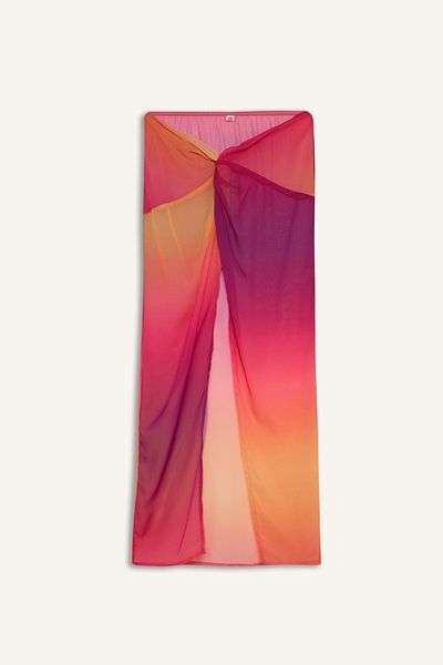 DeFacto Chiffon-Strandrock in normaler Passform in Farbe - Fall in Love A9234AX24SM