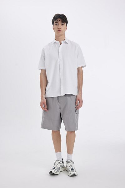 DeFacto Parachute Fabric Bermuda Cargo Shorts - B5677ax24sm
