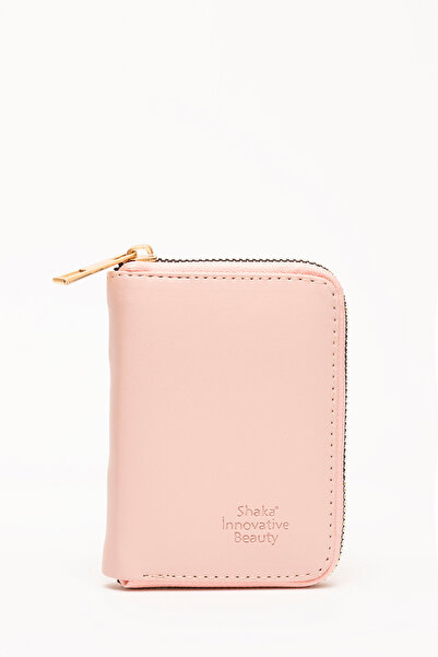 SHAKA Pudra SHK63 Kartlıklı Bozuk Para Ve Kağıt Para Bölmeli Fermuarlı Şık Su...