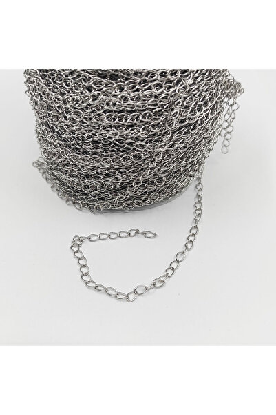 Hobimos 1 Metre Gümüş Renk Lak Kaplama Takı, Kolye, Bileklik Aksesuar Uzatma ...