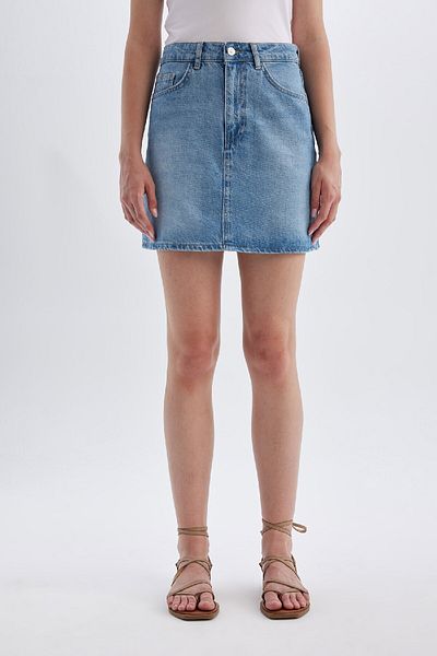 DeFacto Jeans-Minirock, Modell B9864AX24SM, normale Passform