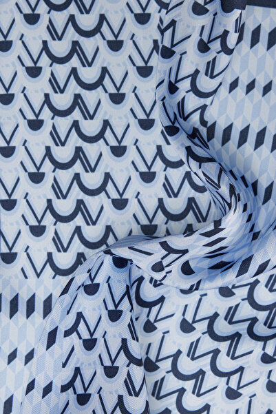 ALTINYILDIZ CLASSICS Чоловіча синьо-блакитна хустка з візерунком