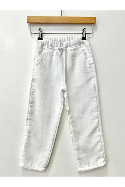 rois Muslin White Pants