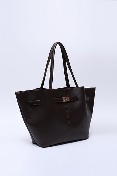 SHAKA Culoarea cafelei Shk159 Geantă din piele artificială Blocare pentru mână, braț și brațОсч Talebili U:25 E:40 G:1