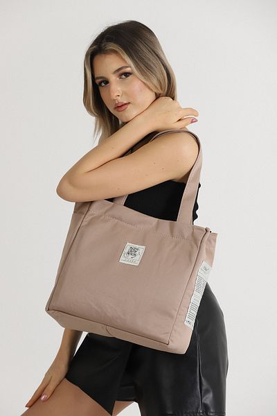 SHAKA Mink Shk52 The Tote Bag Canvas Fabric Daily Geantă de umăr pentru femei L:30 E:30 L:10