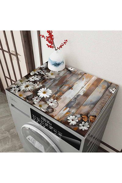 Else Dekor Dryer Washing Machine Cover - Liquid Proof, Non-Slip and Washable