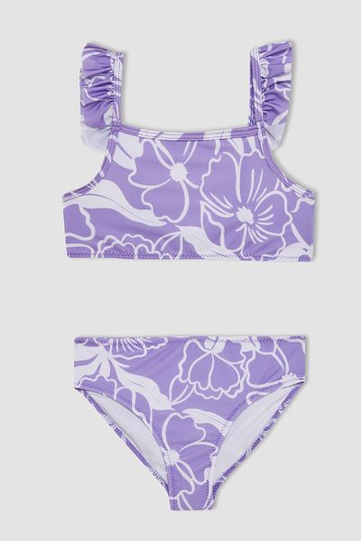 DeFacto Flower Patterned Girl's Bikini Set - C1258A824HS