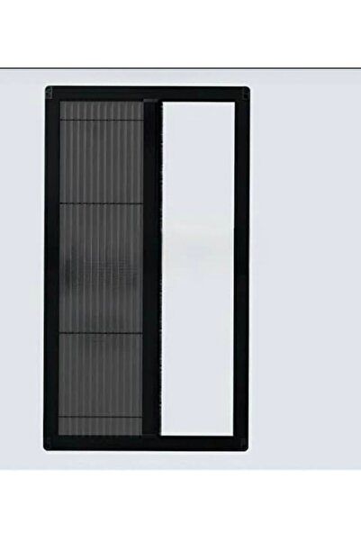 AKSESUARIM Akordiyon pileli Plise katlanır  kapı sinekliği antrasit gri en-90 boy-210