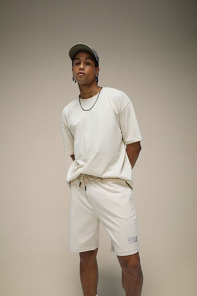 DeFacto Fit Oversize Fit Crew T-shirt με κοντό μανίκι με στάμπα A1624ax24sm