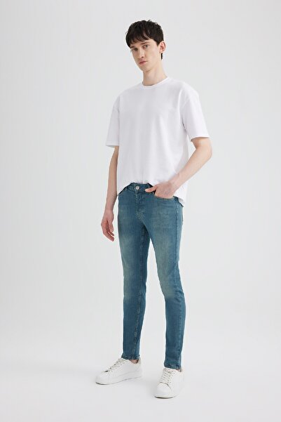DeFacto Super Skinny Ekstra Dar Kalıp Normal Bel Ekstra Dar Paça Jean Pantolon R8760az24sp