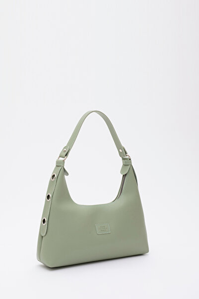 SHAKA Mint Green Shk82 Baguette Model Single Compartment Women's Faux Leather Arm and Shoulder Bag U:17 E:36 W:7