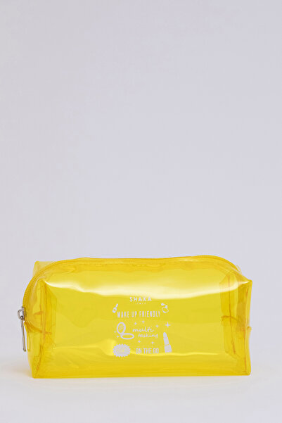 SHAKA Yellow Shk104 Rectangular Transparent Pvc Multi-Purpose Travel & Makeup...