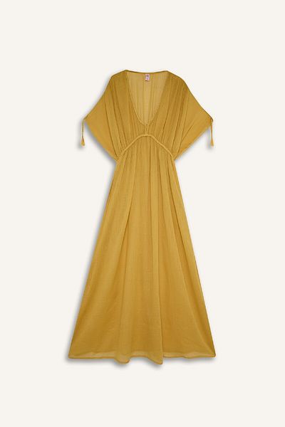 DeFacto Strandkleid aus Baumwolle mit normaler Passform, Fall In Love B7516ax24sm