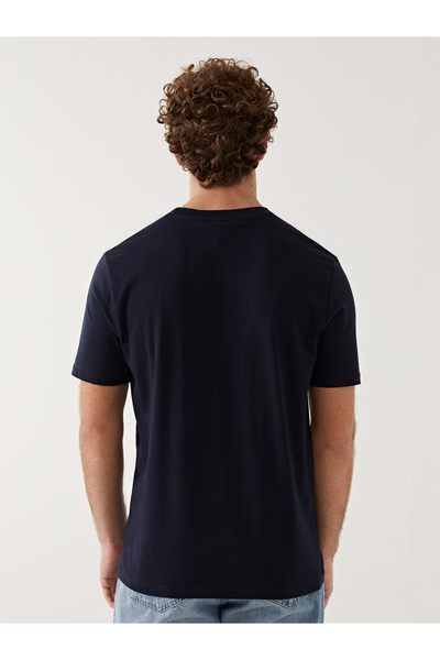 LC Waikiki Nyakú, nyomott fésült pamut férfi póló