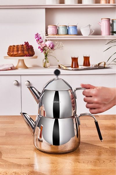 Karaca Black Rodos Midi Teapot Set