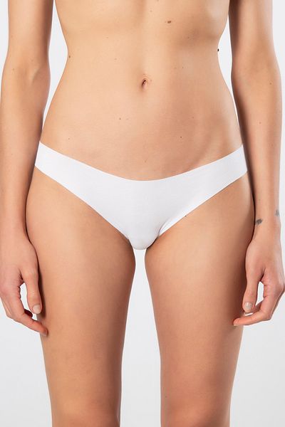 TÜREN 907 Chiloți de bikini albi din bumbac, tăiați cu laser