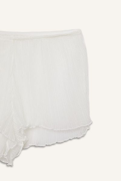 DeFacto Fall In Love Bridal Weiße Spitzenshorts B5451ax24sp