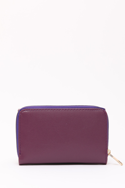 SHAKA Purple Shk204 Faux Leather 13 Compartments, Card Holder, Paper and Coin Compartment Snap Wallet