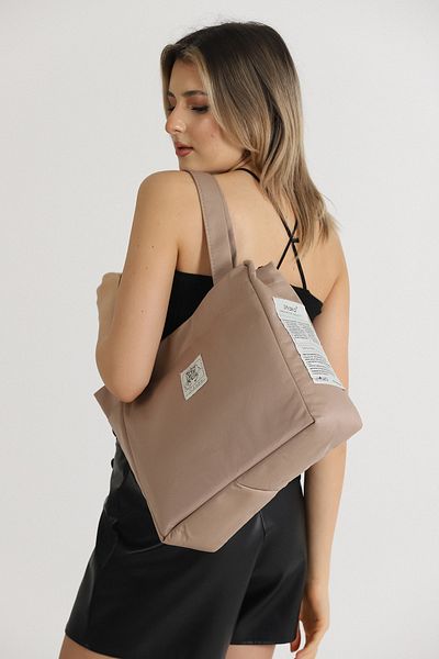 SHAKA Mink Shk52 The Tote Bag Canvas Fabric Daily Geantă de umăr pentru femei L:30 E:30 L:10