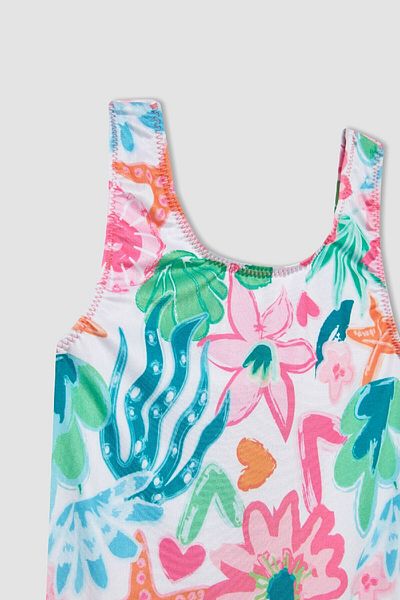 DeFacto Baby Girl Patterned Swimsuit C0788A524SM