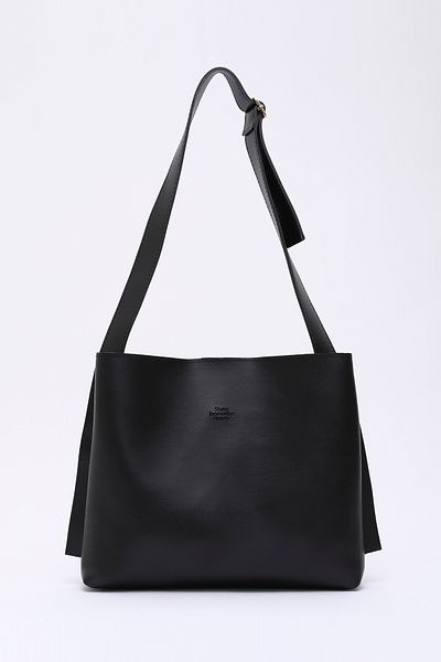 SHAKA Shk179 Black Faux Leather - Hand, Arm and Shoulder Bag with Single Compartment and Makeup Bag