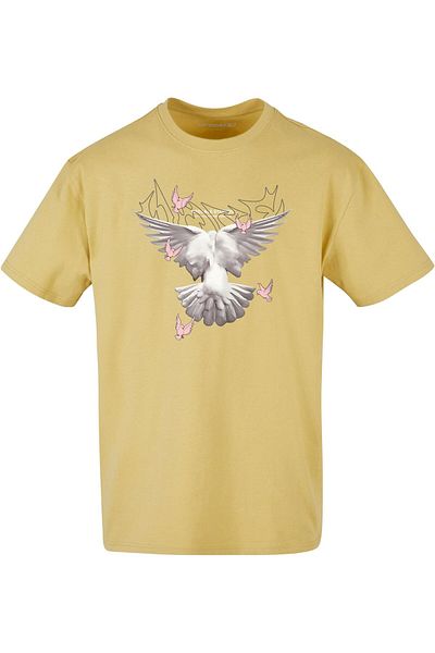 Upscale by Mister Tee Übergroßes T-Shirt mit Tauben-Motiv