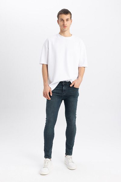 DeFacto Super Skinny Z6298az24sp - Κανονική μέση, εξαιρετικά στενό τζιν παντελόνι