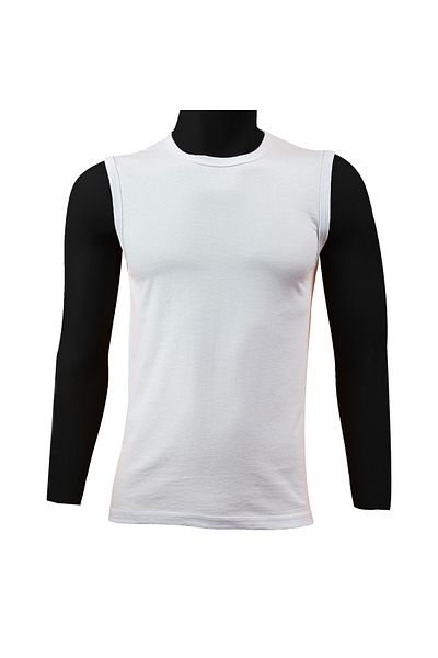 TEXTELO Men's Under Shirt White 100% Cotton Vests Sport -Lounge T-shirt Wide shoulder, Made in Egypt