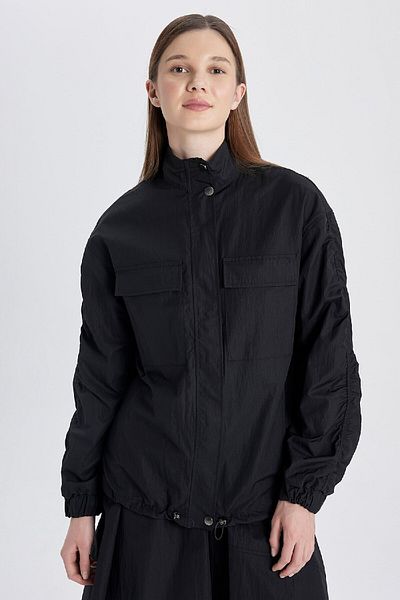 DeFacto Oversize Wide Cut Half Turtleneck Parachute Jacket B8311Ax24Sp