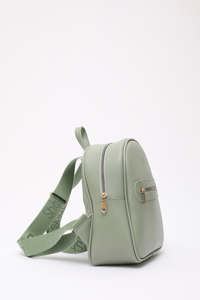 SHAKA Mint Green Shk200 Штучна шкіра 2 відділення на блискавці з написом на плечовій сумці
