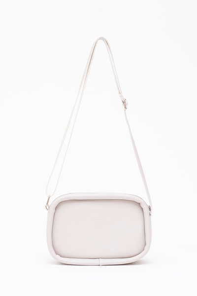 SHAKA Geantă de umăr încrucișată cu fermoar, gri Shk62, cu un singur comparti...